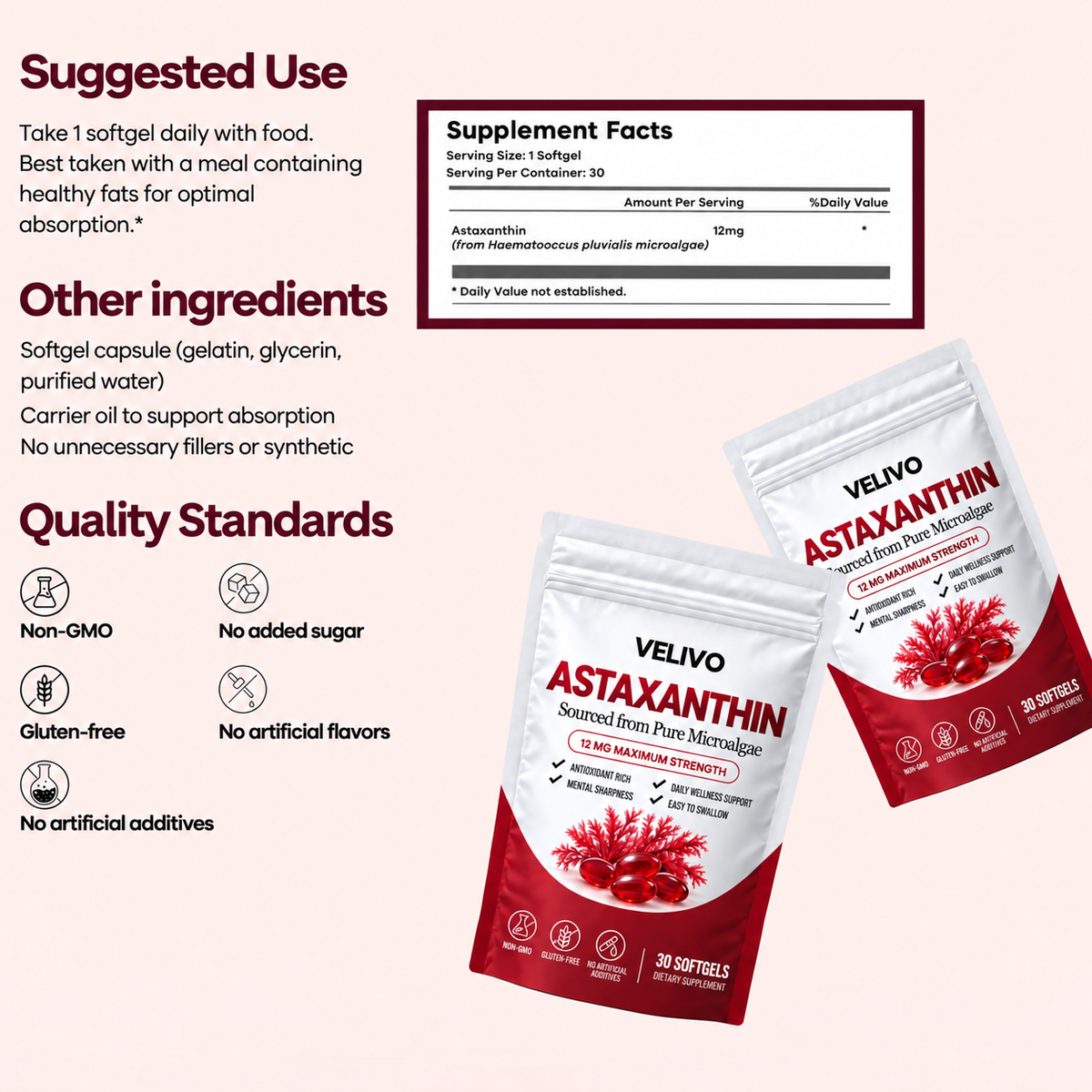 Astaxanthin 12mg 2